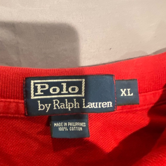 Polo by Ralph Lauren red long sleeve polo XL - Picture 2 of 3